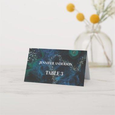 Minimalist Sparkly Galaxy Wedding Place
