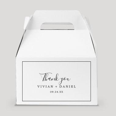 Minimalist Thank You Favor Boxes