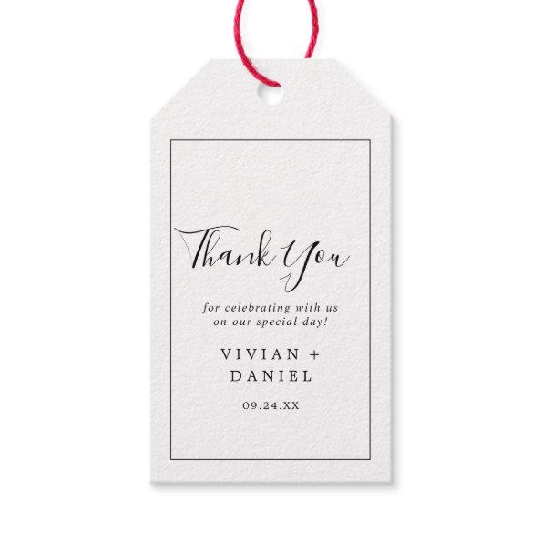 Minimalist Thank You Favor Gift Tags