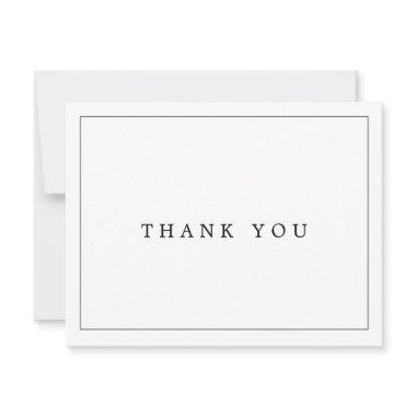 Minimalist Typography Thank You Invitations