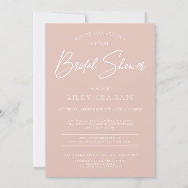 Minimalist Virtual Bridal Shower Invitations