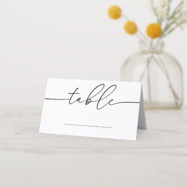 Minimalist Wedding Bridal Baby Shower Table Number Place