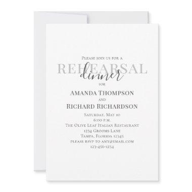 Minimalist Wedding Rehearsal Dinner Template