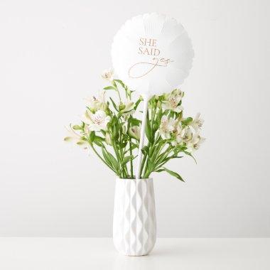 Minimalist White & Terracotta for Bridal Shower Balloon