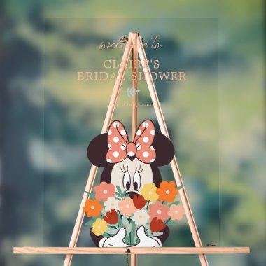 Minnie Love is in Bloom  Welcome Acrylic Sign