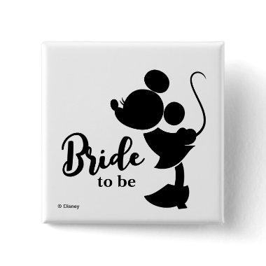Minnie Mouse Bride to be Button