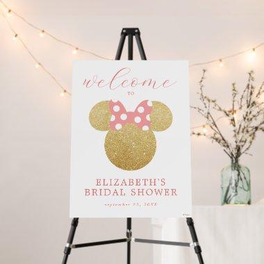 Minnie Mouse | Gold & Pink  Welcome Foam Board
