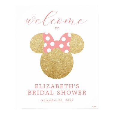 Minnie Mouse | Gold & Pink  Welcome Poster