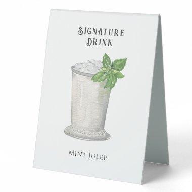 Mint Julep | Signature Drink Table Tent Sign