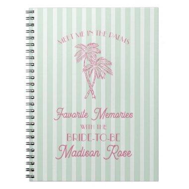 Mint Palm Springs Favorite Memories with Bride Notebook