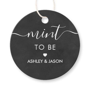 Mint to Be Gift Tag, Wedding Mints Tag, Chalkboard Favor Tags