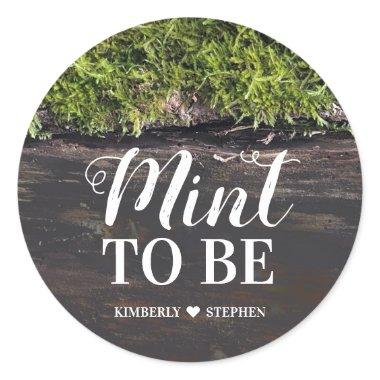 Mint To Be Wedding Classic Round Sticker