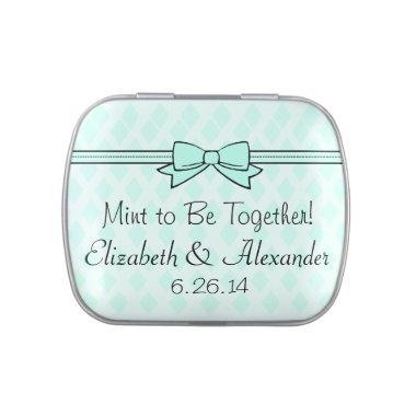 Mint To Be Wedding Favor After Dinner Mints Candy Tin