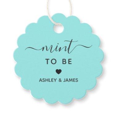 Mint to Be Wedding Favor or Bridal Shower Gift Tag
