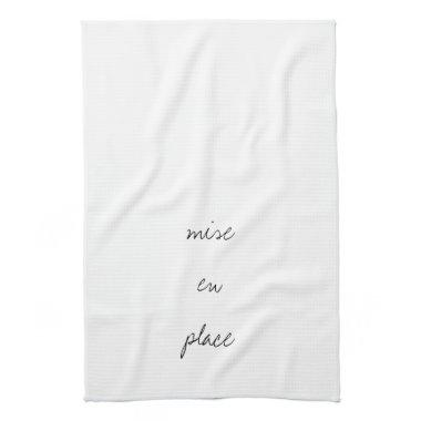 Mise en place - dish towel