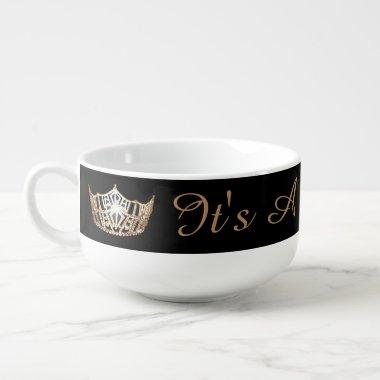 Miss America Gold Crown Jumbo Mug-It's A Great Day Soup Mug