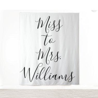 Miss to Mrs Banner  Backdrop