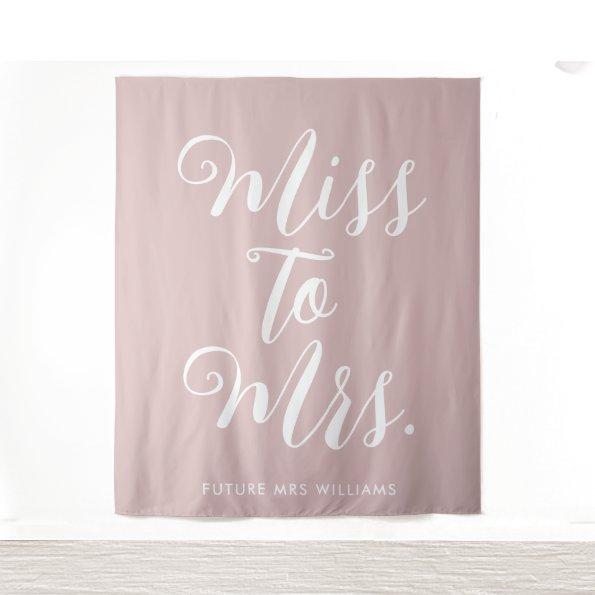 Miss to Mrs Banner Modern  Prop Tapestry