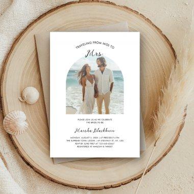 Miss to Mrs. Beach Arch Photo Cheap