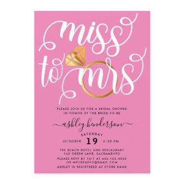Miss To Mrs Blush Pink