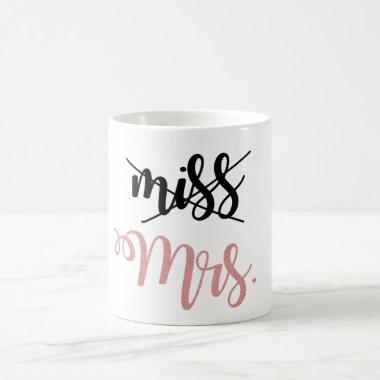 Miss to Mrs Bridal Shower coffee mug