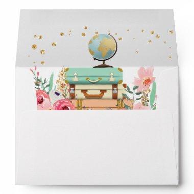 Miss to Mrs  Envelope Travel Floral
