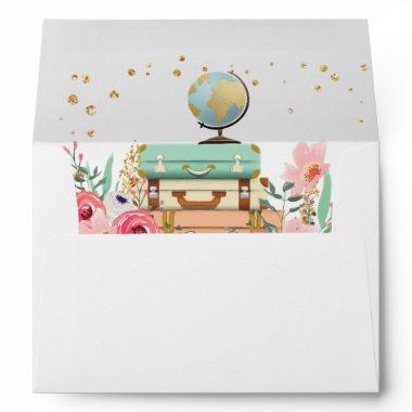 Miss to Mrs Bridal shower Envelope Travel Floral