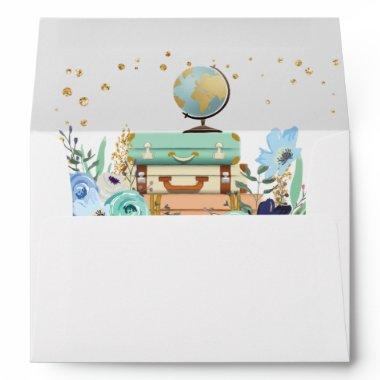 Miss to Mrs  Envelope Travel Floral