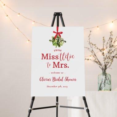 Miss to Mrs. Christmas  Welcome Sign