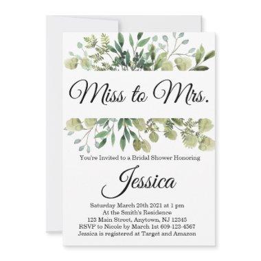 Miss to Mrs Eucalyptus