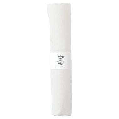 Miss to Mrs Modern  Bachelorette Napkin Bands