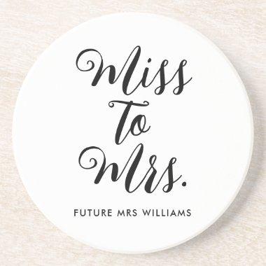 Miss to Mrs Modern  Coaster