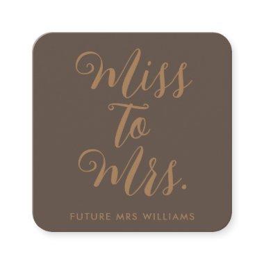 Miss to Mrs Modern Bridal Shower Enclosure Invitations