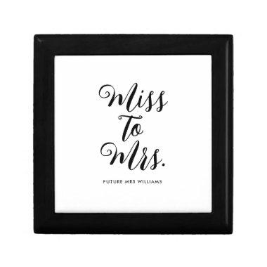 Miss to Mrs Modern Bridal Shower Gift Box