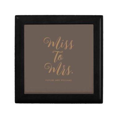 Miss to Mrs Modern Bridal Shower Gift Box