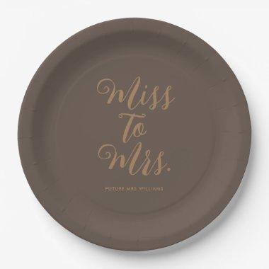 Miss to Mrs Modern  Paper Plates