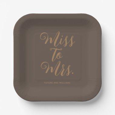 Miss to Mrs Modern  Paper Plates