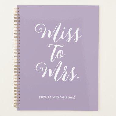 Miss to Mrs Modern Simple Wedding Planner Notebook