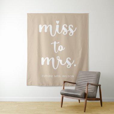 Miss to Mrs Name Bridal Shower Photo Backdrop
