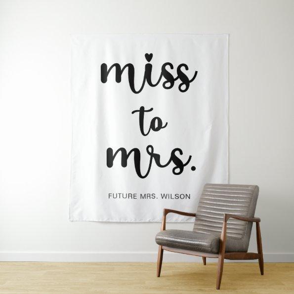 Miss to Mrs Name  Photo Backdrop