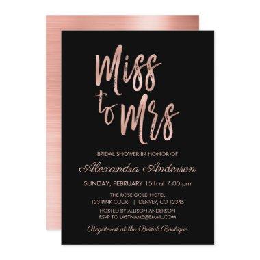Miss to Mrs Pink Rose Gold