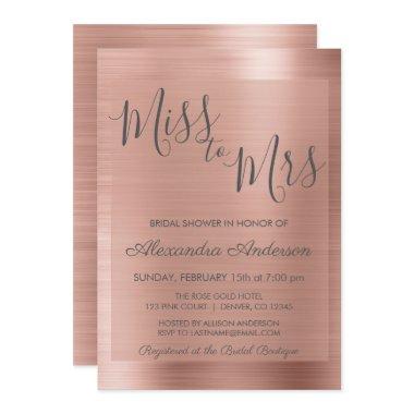 Miss to Mrs Rose Gold | Blush Pink