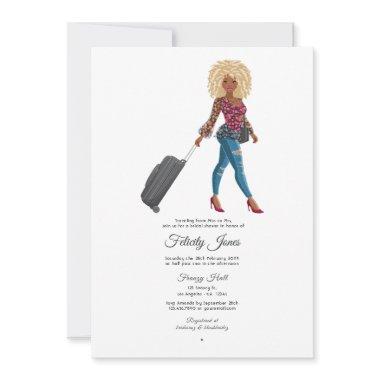 Miss To Mrs Travel Bridal Shower Invitations