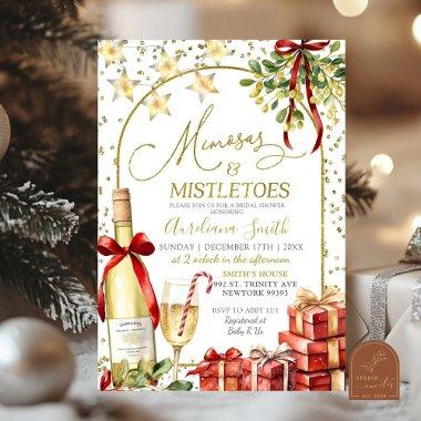 Mistletoe and Mimosas Champagne Bow