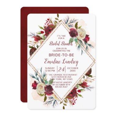 Mistletoe Manor Diamond Bridal Brunch Shower Invitations