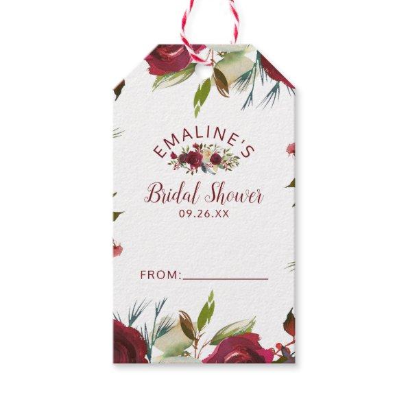 Mistletoe Manor Winter Bridal Display Shower Gift Tags
