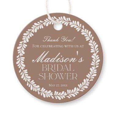 Mocha Brown Talavera Spanish Fiesta  Favor Tags
