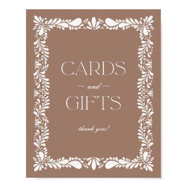 Mocha Brown Talavera Tile  and Gifts Sign