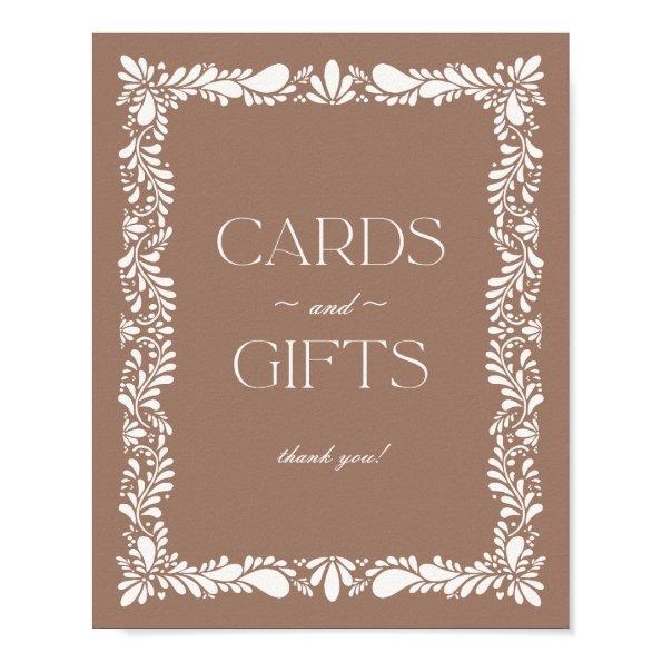 Mocha Brown Talavera Tile  and Gifts Sign
