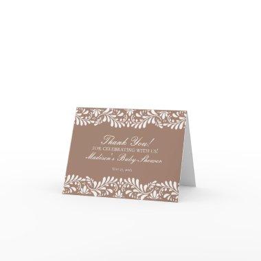 Mocha Brown Talavera Tile Fiesta Thank You
